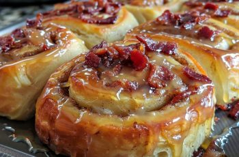 Easy Maple Bacon Cinnamon Rolls