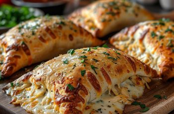 Chicken Alfredo Air Fryer Calzones