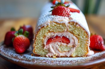 Strawberry Shortcake Cake Roll