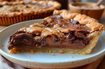 Nutella-Stuffed Cookie Pie