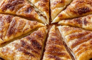 Cinnamon-Sugar Pizza made with Crescent Rolls